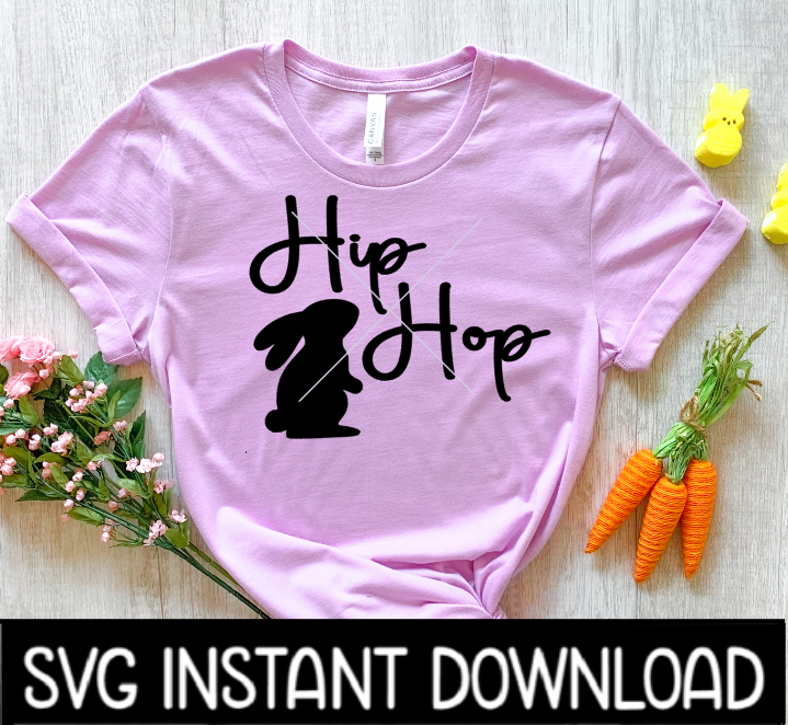 Hip Hop Easter SVG, Happy Easter SvG, Easter Pillow SVG, Easter Tee, Instant Download, Cricut Cut Files, Silhouette Cut File, Print