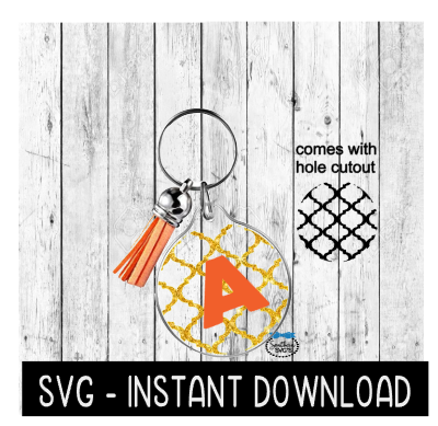 Acrylic Keychain Pattern Bundle SVG Template, Acrylic Keychain SVG, Instant Download, Cricut Cut File, Silhouette Cut File, Download, Print