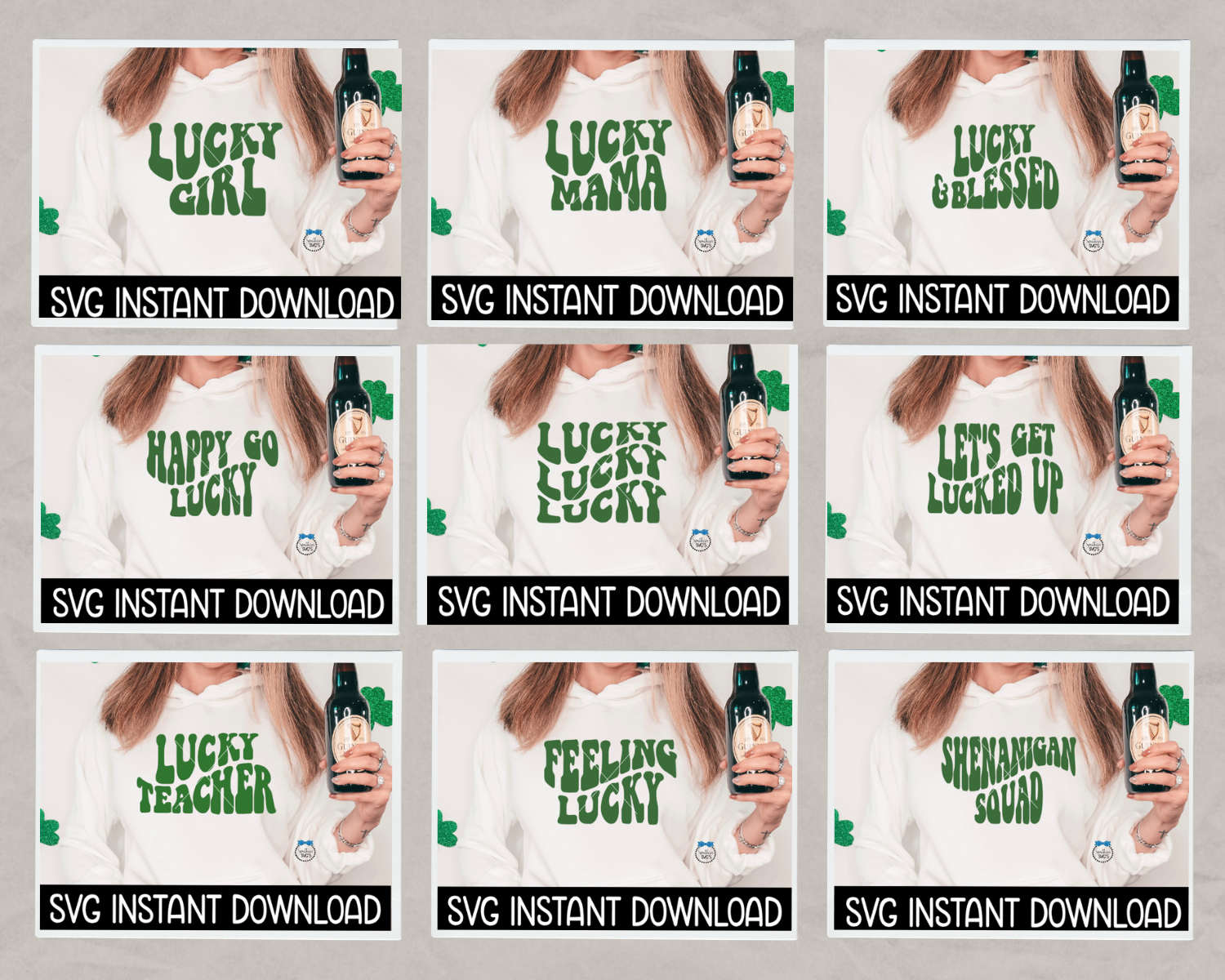 St Patrick's Day SVG, St Patrick's Day SVG Bundle, St Patty's Day SvG Instant Download, Cricut Cut Files, Silhouette Cut Files, Print