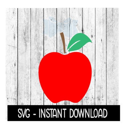 Teacher's Apple SVG, SVG Files, Instant Download, Cricut Cut Files, Silhouette Cut Files, Download, Print