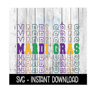 Mardi Gras SVG Files, SVG Instant Download, Cricut Cut Files, Silhouette Cut Files, Download, Print