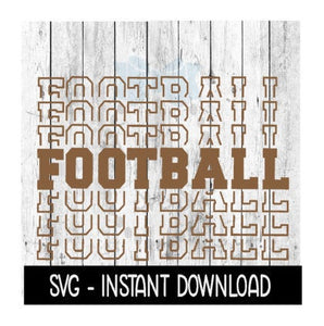 Football Multi SVG, Football SVG Files, Instant Download, Cricut Cut Files, Silhouette Cut Files, Download, Print