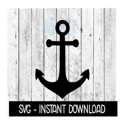 Anchor SVG, Boating Anchor SVG, SVG Files, Instant Download, Cricut Cut Files, Silhouette Cut Files, Download, Print