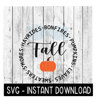 Fall Quotes Circle Pumpkin SVG, Fall SVG Files, Farmhouse Sign SVG Instant Download, Cricut Cut Files, Silhouette Cut Files, Download, Print