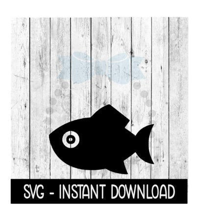 Fish SVG Funny Wine Cup SVG Files, Goldfish Summer Beach Fish SVG Instant Download, Cricut Cut Files, Silhouette Cut Files, Download, Print