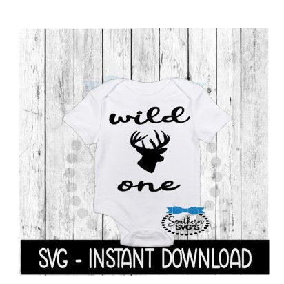 Wild One SVG, 1st Birthday Bodysuit SVG Files, Farmhouse Sign SVG Instant Download, Cricut Cut Files, Silhouette Cut Files, Download, Print