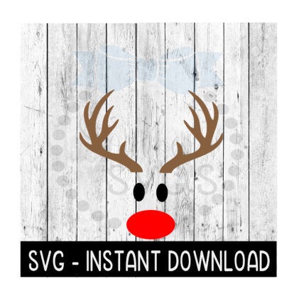 Christmas SVG, Holiday Kids Reindeer SVG Files, Christmas Tree SVG Instant Download, Cricut Cut Files, Silhouette Cut Files, Download, Print
