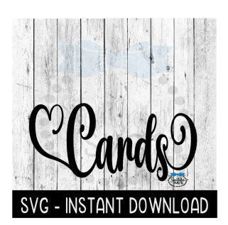 Cards SVG, Cards Wedding Shower SVG, Wedding Day SVG Files, Instant Download, Cricut Cut Files, Silhouette Cut Files, Download, Print