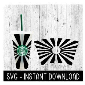 Full Wrap For Starbucks Cup, Abstract Cold Brew Cup SVG Files, SVG Instant Download, Cricut Cut Files, Silhouette Cut Files, Download, Print