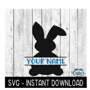Easter Bunny Frame SVG, Easter SVG Files, Instant Download, Cricut Cut Files, Silhouette Cut Files, Download, Print