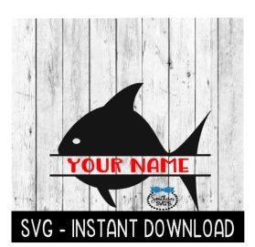 Fish Frame SVG, Beach Summer SVG, SVG Files Instant Download, Cricut Cut Files, Silhouette Cut Files, Download, Print