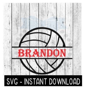 Volleyball Frame SVG, Sports Ball SVG, Volleyball SVG Files, Instant Download, Cricut Cut Files, Silhouette Cut Files, Download, Print