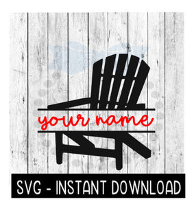 Adirondack Chair Frame, Beach Summer SVG, SVG Files Instant Download, Cricut Cut Files, Silhouette Cut Files, Download, Print