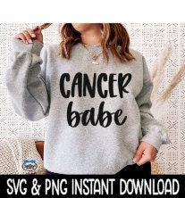 Cancer Babe SVG, PNG Cancer Zodiac Sign SVG Files, Tee Shirt SvG, Instant Download, Cricut Cut File, Silhouette Cut Files, Download, Print