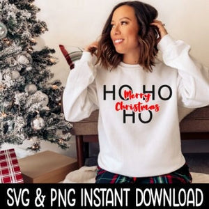 Ho Ho Ho Merry Christmas SVG, Christmas SVG, Christmas Sweatshirt SvG Instant Download, Cricut Cut File, Silhouette Cut File, Download
