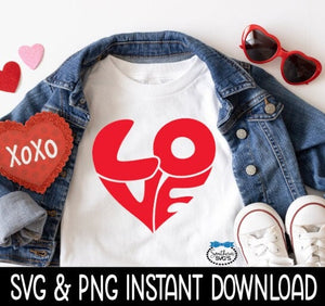 Valentine's Day SvG, Retro Love Heart SVG, Wine Glass SvG, Funny SVG, Instant Download, Cricut Cut Files, Silhouette Cut Files, Print