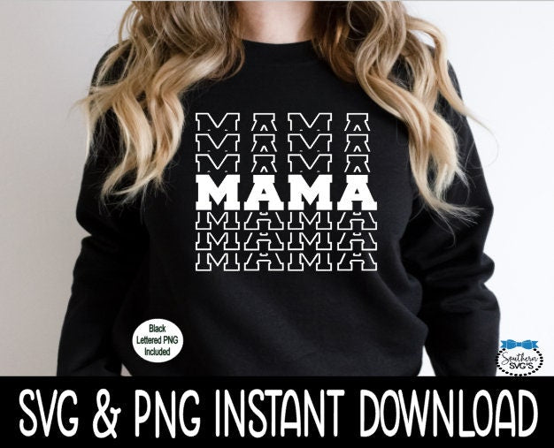 Mama Stacked SVG, Mama Stacked Tee SVG, Wine Glass SvG, Mama Stacked SVG, Instant Download, Cricut Cut Files, Silhouette Cut Files, Print