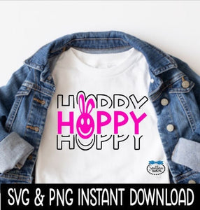 Happy Bunny Easter SVG, Happy Bunny Easter Easter Shirt SVG, Easter Tee, Instant Download, Cricut Cut Files, Silhouette Cut File Print