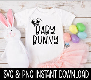 Easter SVG, Easter Baby Bodysuit SVG, Baby Bunny Frame SvG, Easter Shirt SVG, Easter Tee, Instant Download, Cricut Cut Files, Silhouette Cut File, Print