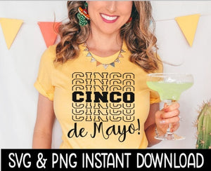 Cinco De Mayo SVG, Cinco De Mayo File, Instant Download, Cricut Cut Files, Silhouette Cut Files, Download, Print