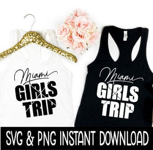 Miami Girls Trip SVG, Miami Girls Trip Bachelorette Party SVG Instant Download, Cricut Cut Files, Silhouette Cut File, Download