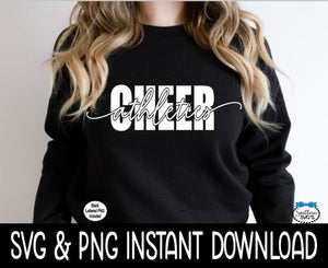 Cheer Athletics SVG, Cheer Athletics Wine Glass SvG, Cheer Coach SVG, Instant Download, Cricut Cut Files, Silhouette Cut Files, Print