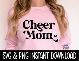 Cheer Mom SVG, Cheer Mom Tee SVG, Cheerleader SVG, Instant Download, Cricut Cut Files, Silhouette Cut Files, Print