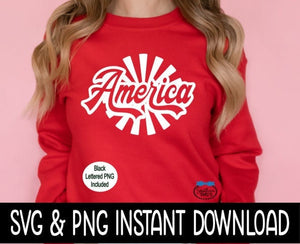 Retro America SVG, 4th of July SVG File, Memorial Day Tee Shirt SVG Instant Download, Cricut Cut File, Silhouette Cut File, Download, Print