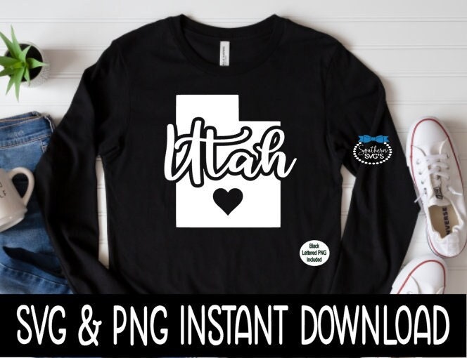 Utah State SVG, Utah SVG, Instant Download, Cricut Cut Files, Silhouette Cut Files, Sublimation PNG, Download, Print
