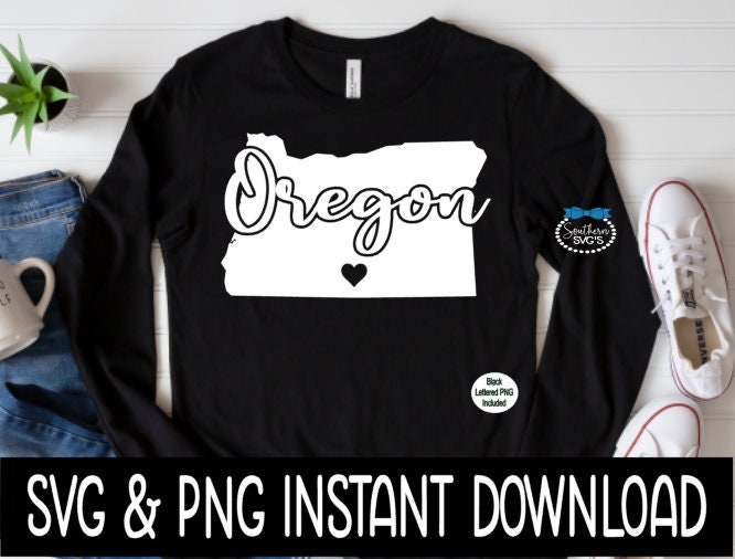 Oregon State SVG, Oregon SVG, Instant Download, Cricut Cut Files, Silhouette Cut Files, Sublimation PNG, Download, Print