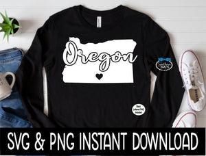 Oregon State SVG, Oregon SVG, Instant Download, Cricut Cut Files, Silhouette Cut Files, Sublimation PNG, Download, Print