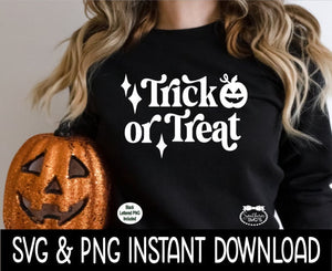 Halloween SVG, Halloween Trick Or Treat SVG Instant Download, Cricut Cut File, Silhouette Cut Files, Download, Print