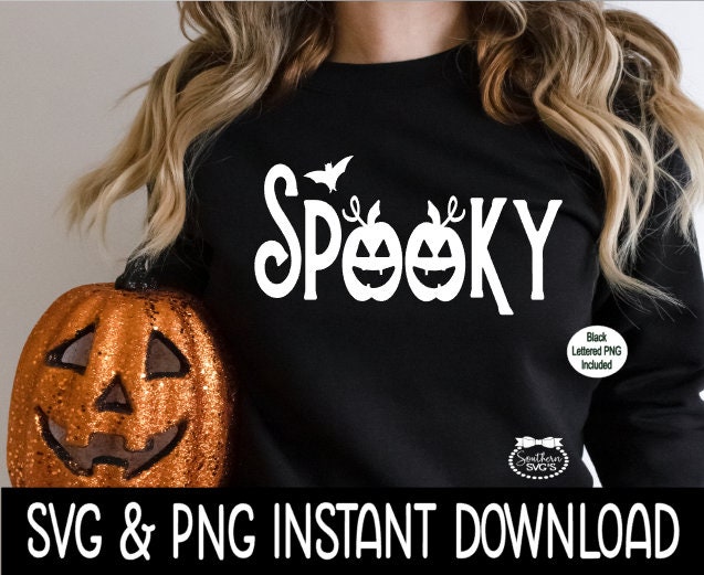 Halloween SVG, Halloween Spooky SVG Instant Download, Cricut Cut File, Silhouette Cut Files, Download, Print
