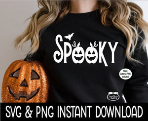 Halloween SVG, Halloween Spooky SVG Instant Download, Cricut Cut File, Silhouette Cut Files, Download, Print