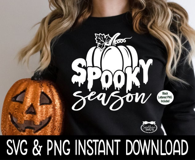 Halloween SVG, Halloween Spooky Season SVG Instant Download, Cricut Cut File, Silhouette Cut Files, Download, Print