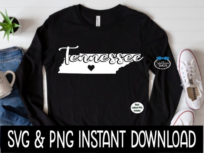 Tennessee State SVG, Tennessee SVG, Instant Download, Cricut Cut Files, Silhouette Cut Files, Sublimation PNG, Download, Print