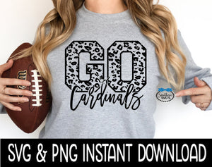 Cheer Mascot SVG, Cheer Mascot Go Cardinals SvG, School Mascot Cheetah SVG, Instant Download, Cricut Cut File, Silhouette Cut File